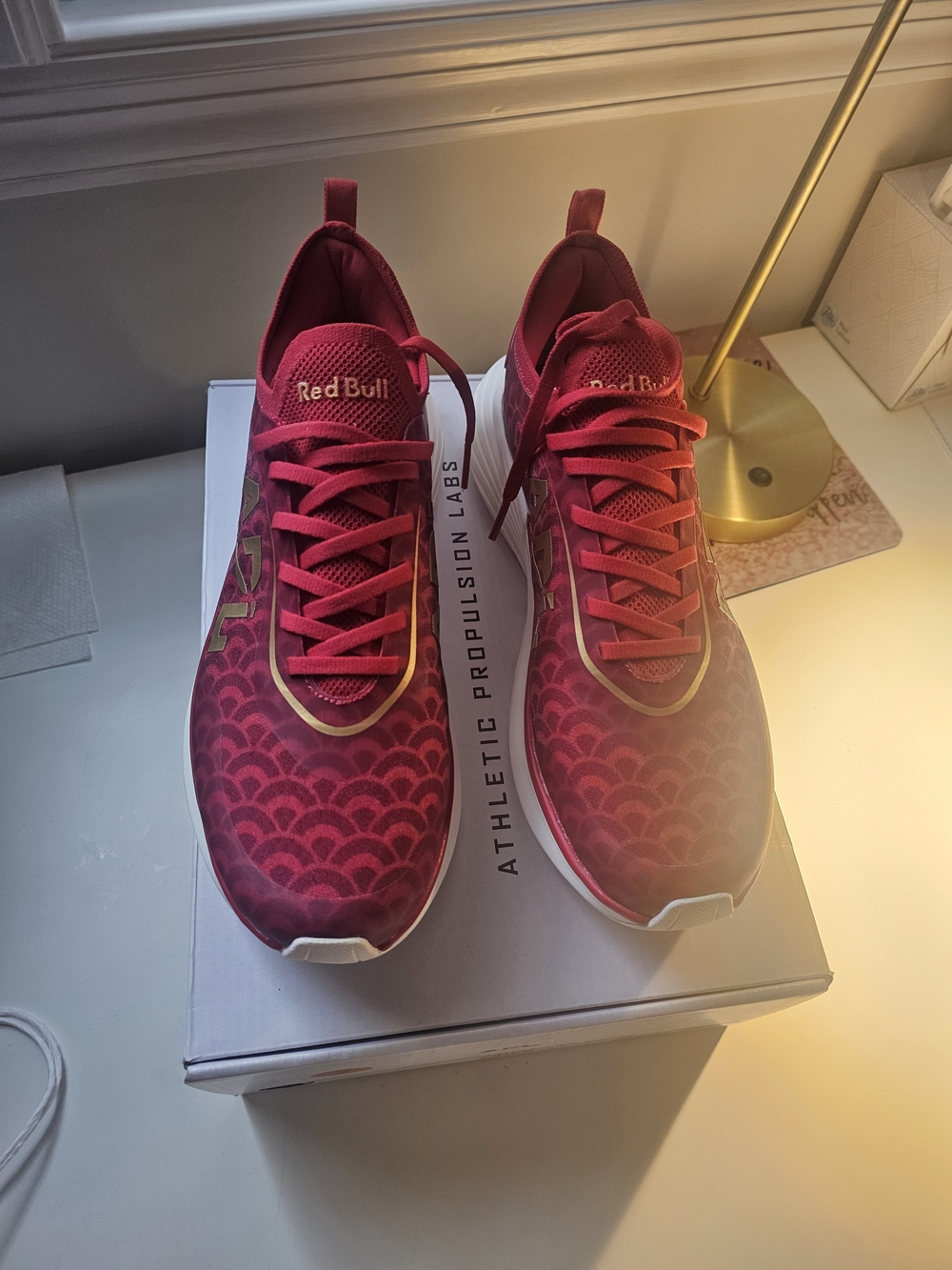 Women's APL Red Athletic Sneakers